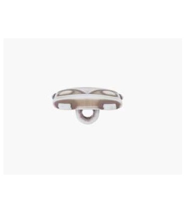 bouton polyester Van 18MM ÉCRU