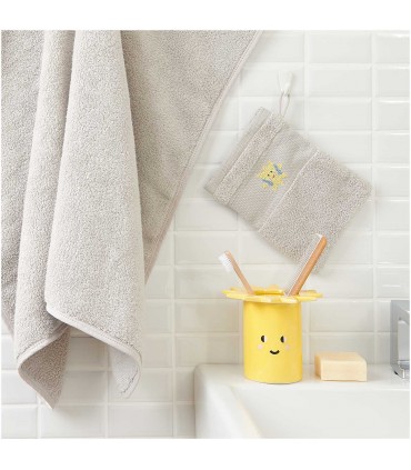 RICO DESIGN : Gant de toilette à Broder GRIS