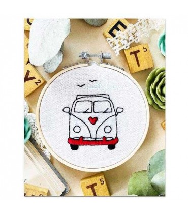 FRENCH KIT : Broderie Décorative : Road trip en Van