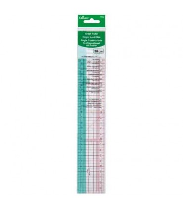 CLOVER : Régle Japonnaise quadrillée 30cm