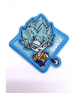 Thermocollant - DRAGON BALL : écusson San Goku Super Saiyan Bleu