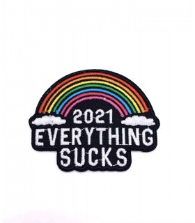 Thermocollant - Arc en ciel " 2021 Everything sucks"