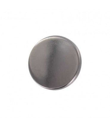 Bouton 22 mm sur Pied Plat : Argent