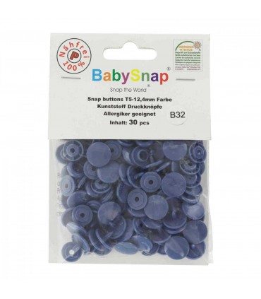 BABY SNAP: pression ronde BLEU JEAN
