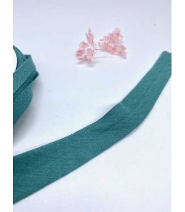 Biais Double Gaze 27mm - EUCALYPTUS