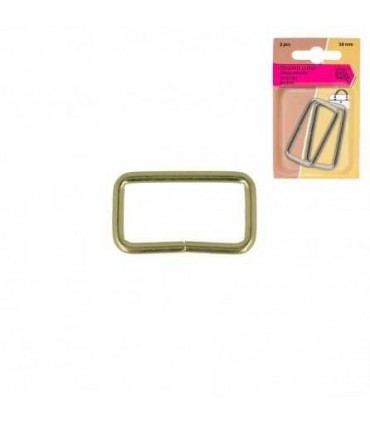 Médiac : Boucle Rectangulaire Pour Sac OR 32mm