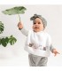 RICO DESIGN : Bavoir à broder en éponge BLANC