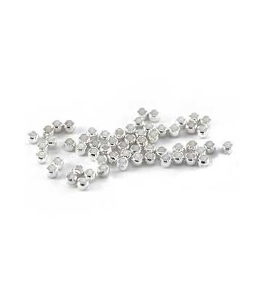 Perles à écraser 2mm plaqué ARGENT