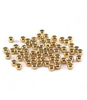 Perles à écraser 3mm plaqué OR