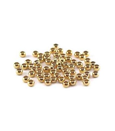Perles à écraser 3mm plaqué OR