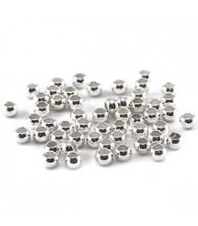 Perles à écraser 3mm plaqué ARGENT