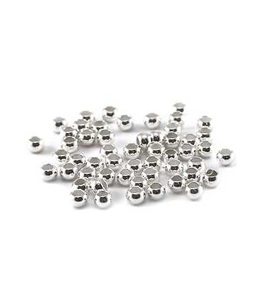 Perles à écraser 3mm plaqué ARGENT