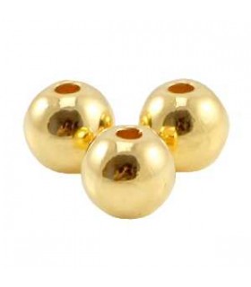 Perles : Boule 3.8mm dorée