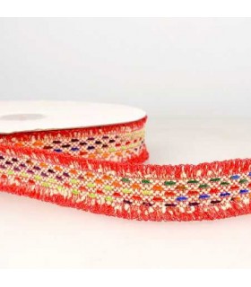 Galon Tirets 30mm - ROUGE