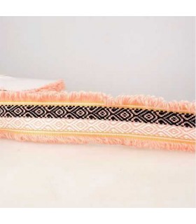 Galon Jacquard 60mm - ROSE