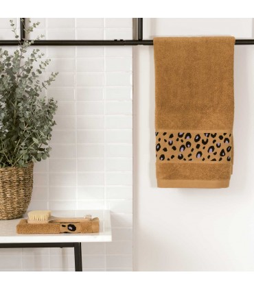 RICO DESIGN : Serviette de douche à broder 70*140 - MOUTARDE