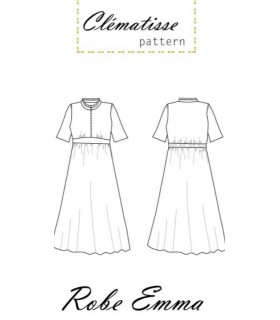 CLÉMATISSE PATTERN: Robe ÉMMA