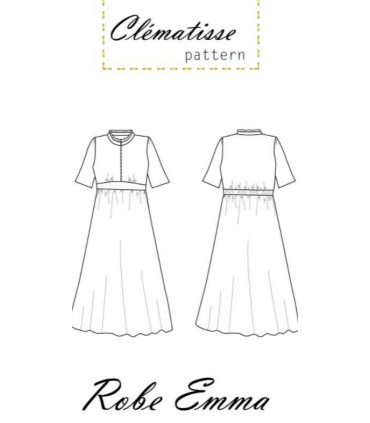 CLÉMATISSE PATTERN: Robe ÉMMA