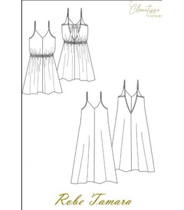 CLÉMATISSE PATTERN: Robe TAMARA