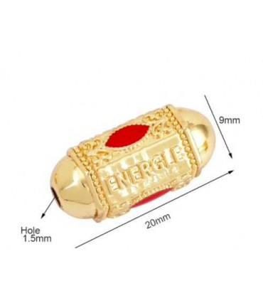 Perle Locket ENERGIE - OR et Rouge