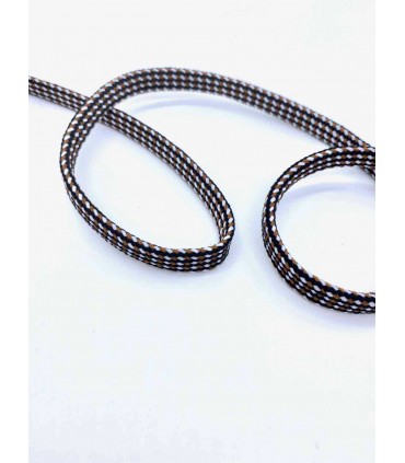 TRESSE Tubulaire 1cm NOIR et CHOCOLAT