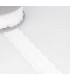 BRODERIE ANGLAISE vagues  BLANCHE 40mm