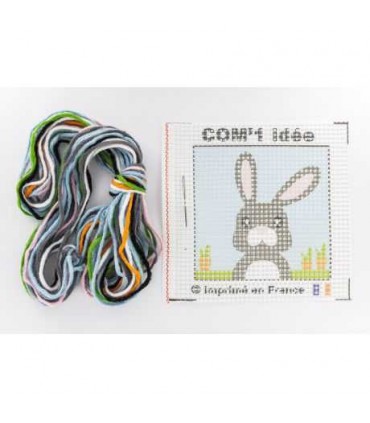 Comme 1 idée : Canevas MON LAPIN COOKIE