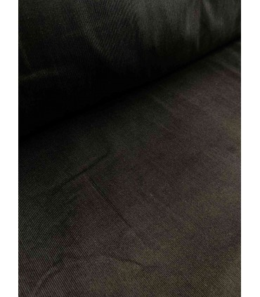 Velours coton milleraies - NOIR Okeo tex