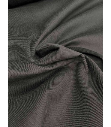 Velours coton milleraies - NOIR Okeo tex