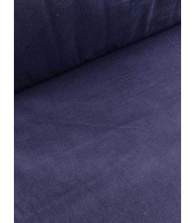 Velours coton milleraies - MARINE