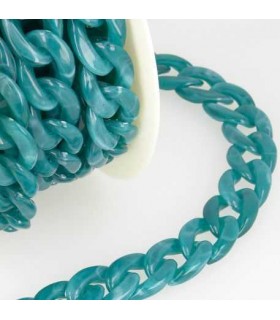 Chaîne Maillon Acrylique - BLEU CANARD