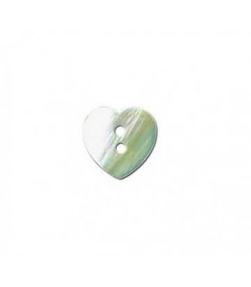 Bouton NACRE  - 13mm en COEUR