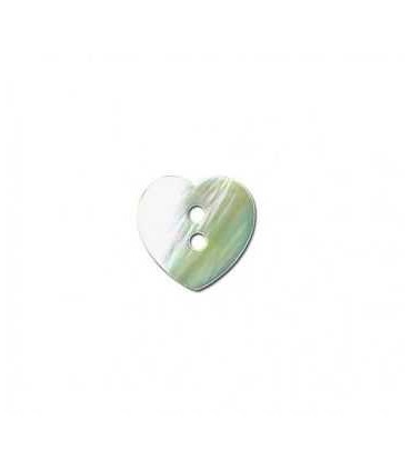 Bouton NACRE  - 13mm en COEUR
