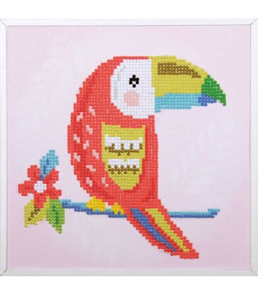 Kit Diamond Painting avec cadre - TOUCAN