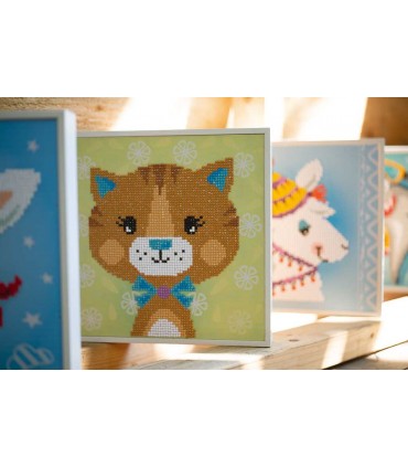 Kit Diamond Painting avec cadre - CHAT