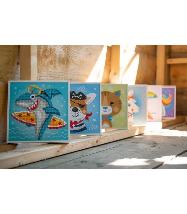 Kit Diamond Painting avec cadre - REQUIN