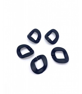 Maillon Acétate 33x40mm- NOIR