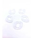 Maillon Acétate 33 x 40mm - TRANSPARENT