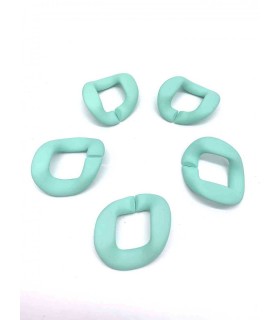 Maillon Acétate 33 x 40mm - MENTHE