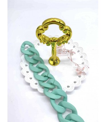 Maillon Acétate 33 x 40mm - MENTHE