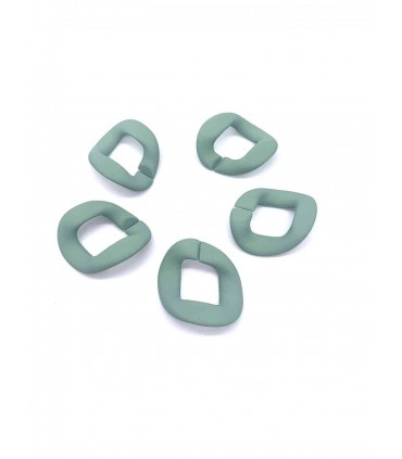 Maillon Acétate 33 x 40mm - KAKI