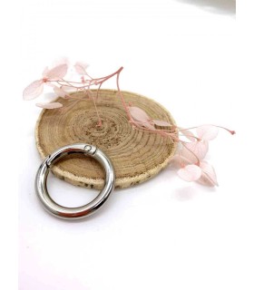 Fermoir rond 25mm - ARGENT