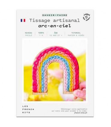 FRENCH KIT Tissage artisanal Arc-en-ciel