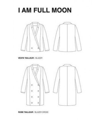 I AM PATTERN : Blazer FULL MOON