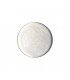 Bouton 18 mm sur Pied Plat : Argent Vieilli