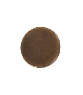 Bouton 15 mm sur Pied Plat : Bronze