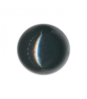 Bouton boule métal 18mm - NOIR