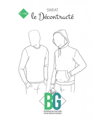 PATRONS LES BG: Sweat LE DÉCONTRACTÉ