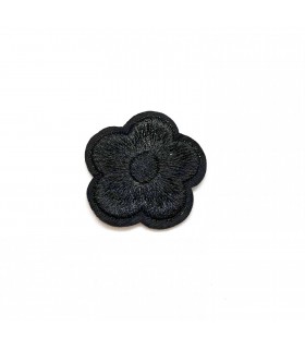 Thermocollant - Petites Fleurs Noir