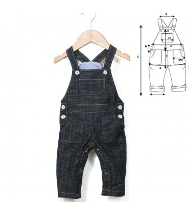 IKATEE : Salopette BOSTON bébé